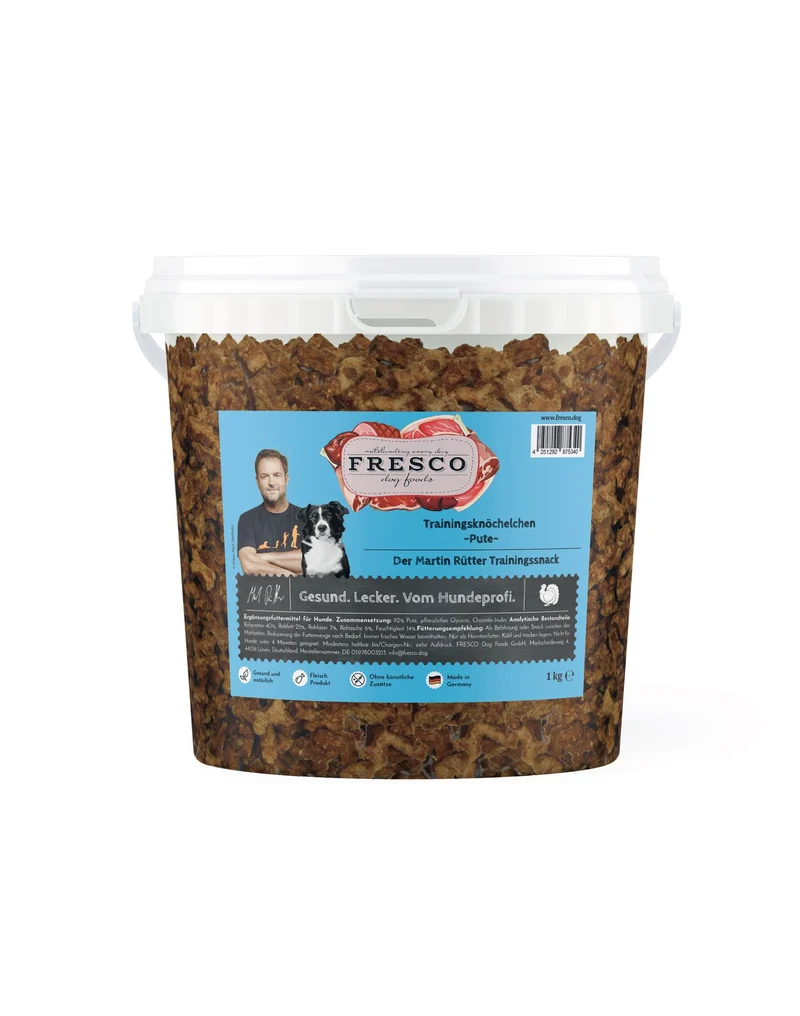 Fresco Martin Rütter Trainingsknöchelchen Pute 1Kg Eimer