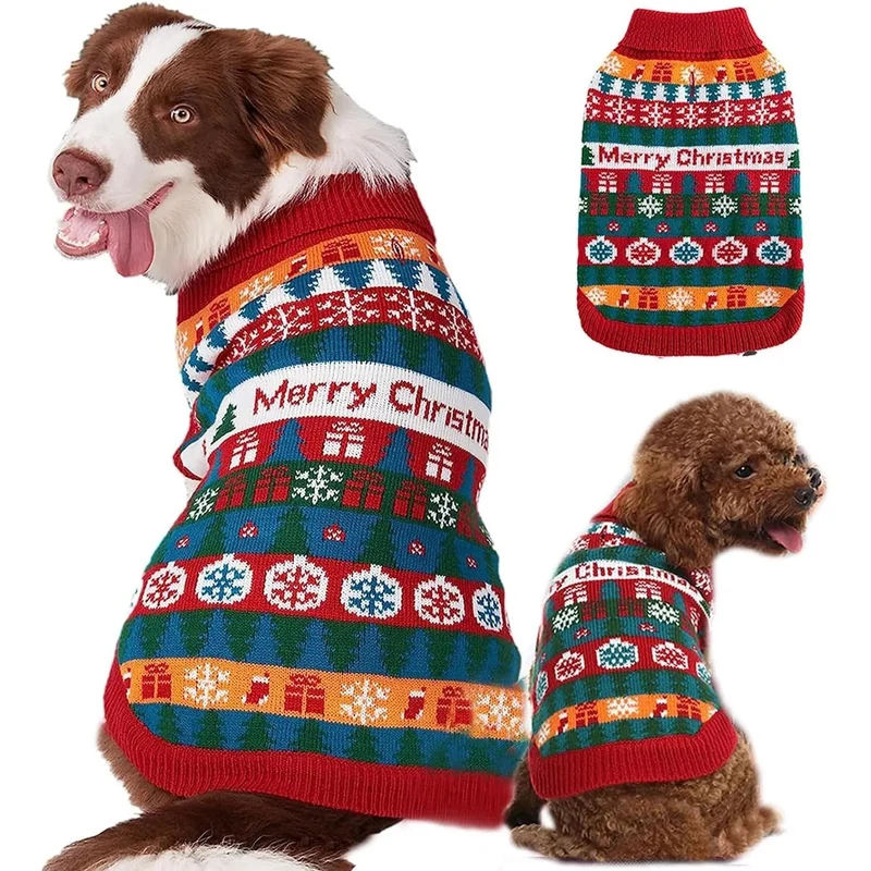 Camisola de Natal Macia para Cães - Tamanho S