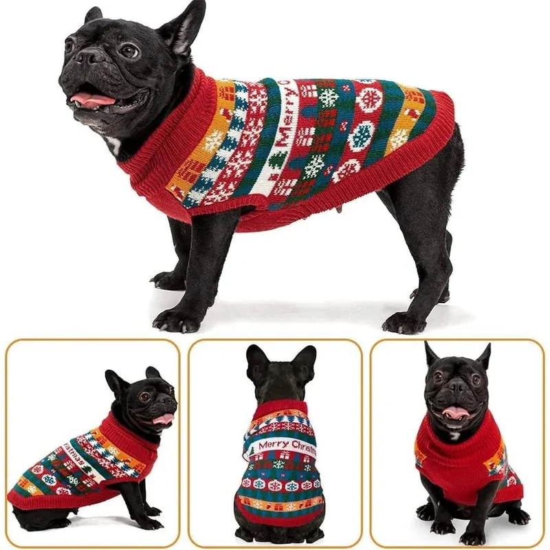 Camisola de Natal Macia para Cães - Tamanho S