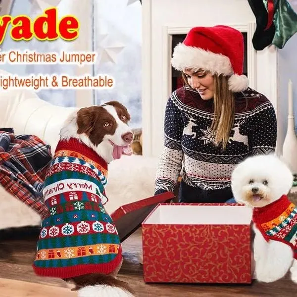 Camisola de Natal Macia para Cães - Tamanho S