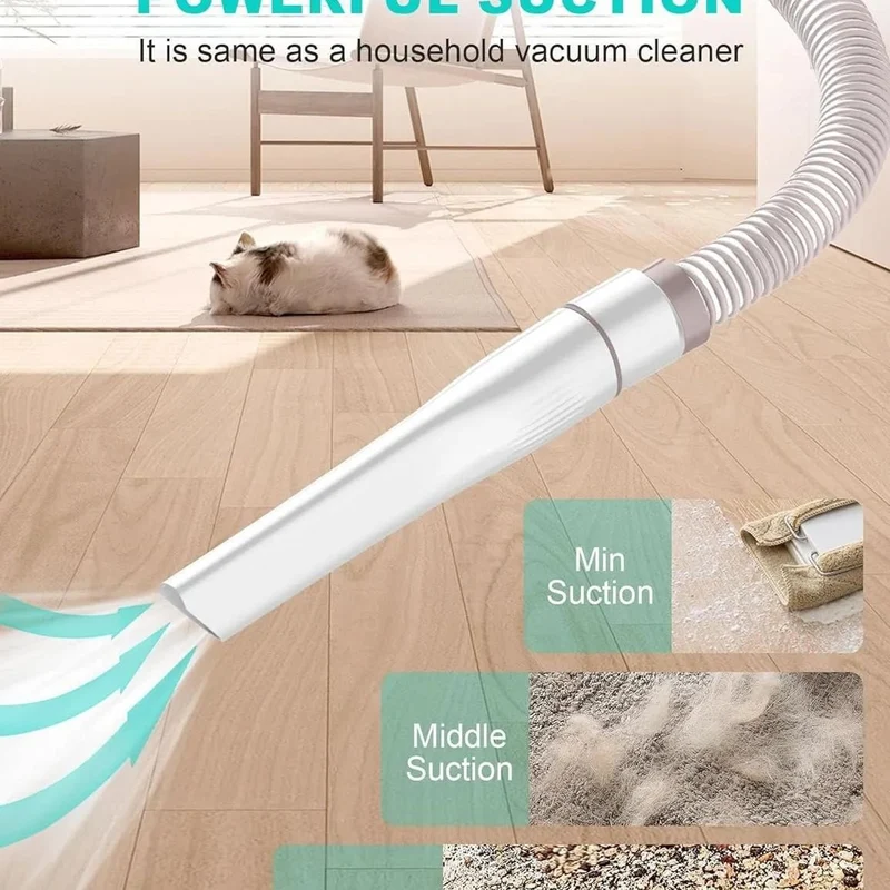 Kit de Tosquia e Higiene do Pêlo, para cães, com aspirador de pêlos, (52 dB)