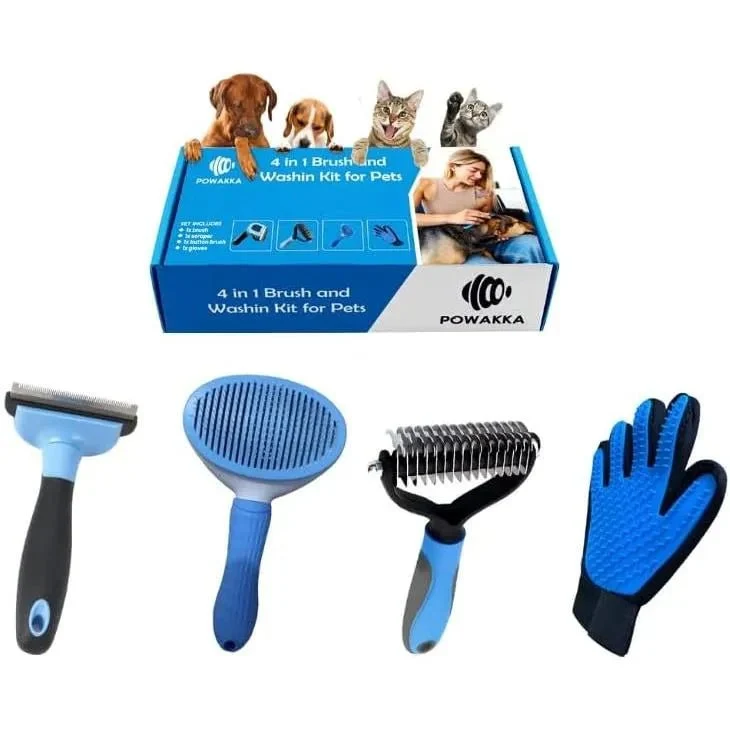 Kit de Escovagem e Higiene para o Pêlo de Cães e Gatos