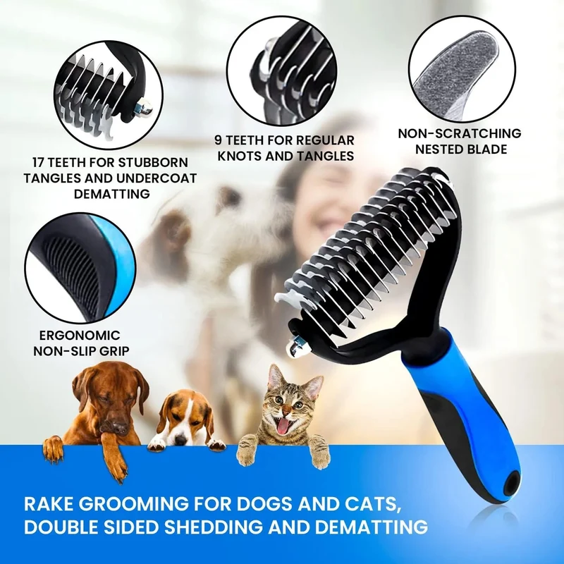 Kit de Escovagem e Higiene para o Pêlo de Cães e Gatos