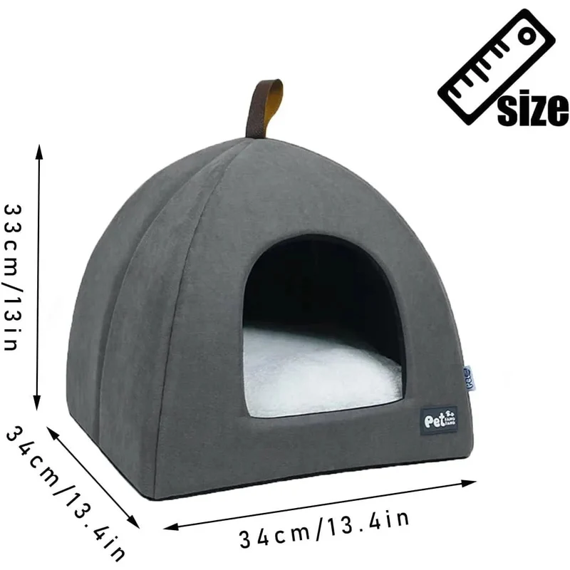 Cama / Caverna para gatos, cama macia para gatinho (33 x 33 x 32 cm)