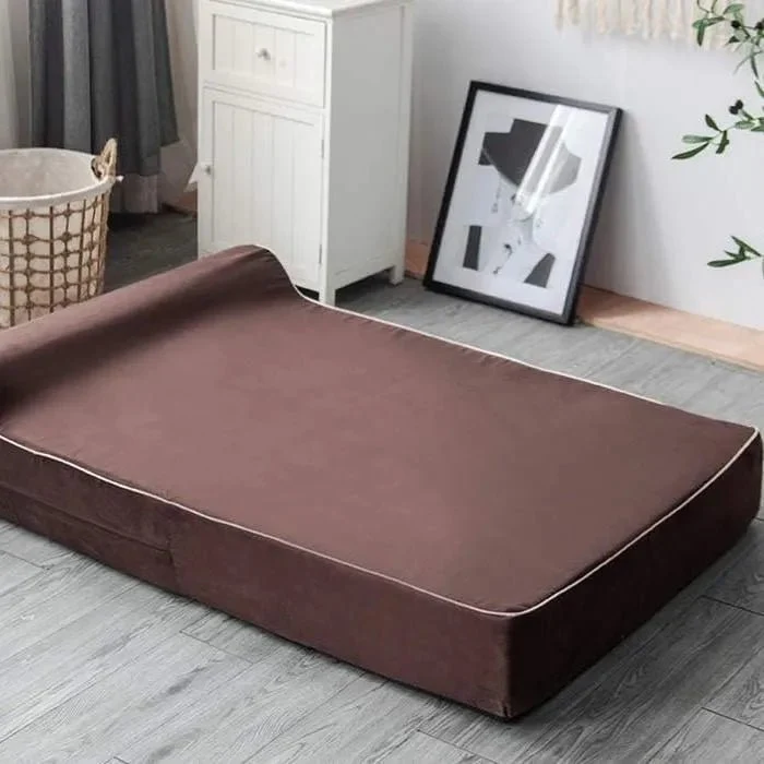 Cama ortopédica de espuma viscoelástica, inclui protetor interior impermeável e capa removível
