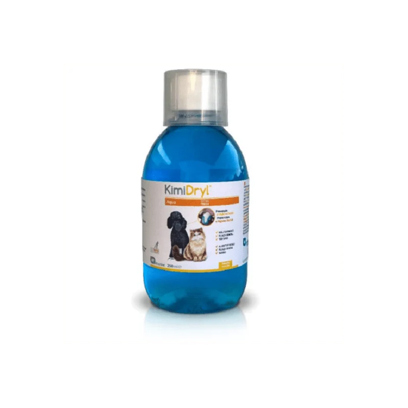 Kimidryl Aqua 250ml - Higiene Oral para Cães e Gatos | Combate Mau Hálito