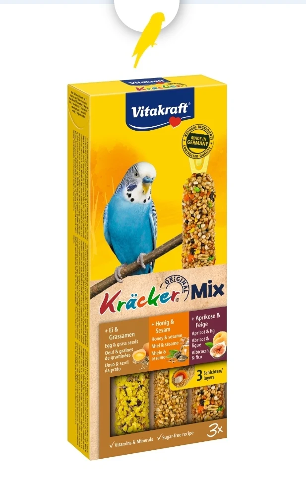 Vitakraft Kräcker Mix Sittich-Ei/Aprikose/Honig 3 Stück