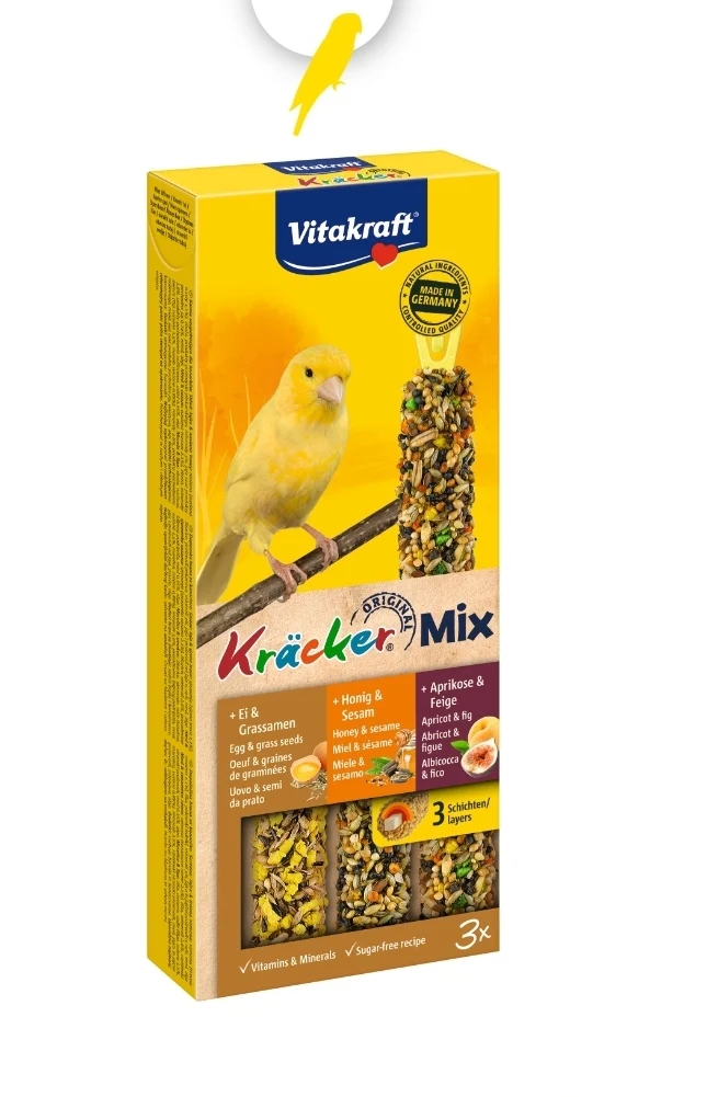 Vitakraft Kräcker Mix Kanarienei/Aprikose/Honig 3 Stück