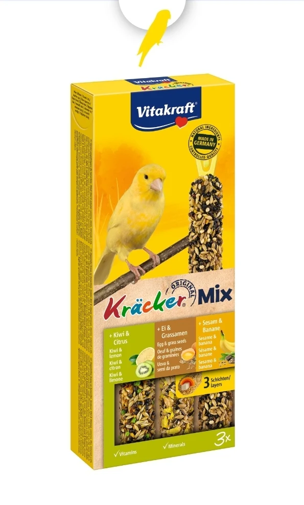 Vitakraft Kräcker Mix Kanarienei/Kiwi/Banane 3 Stück