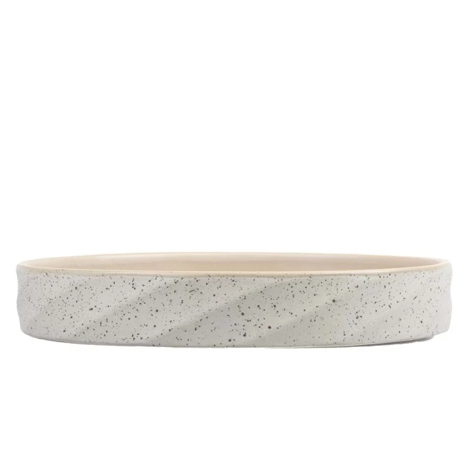 Duvoplus flacher Keramiknapf Stone Wavy Dune