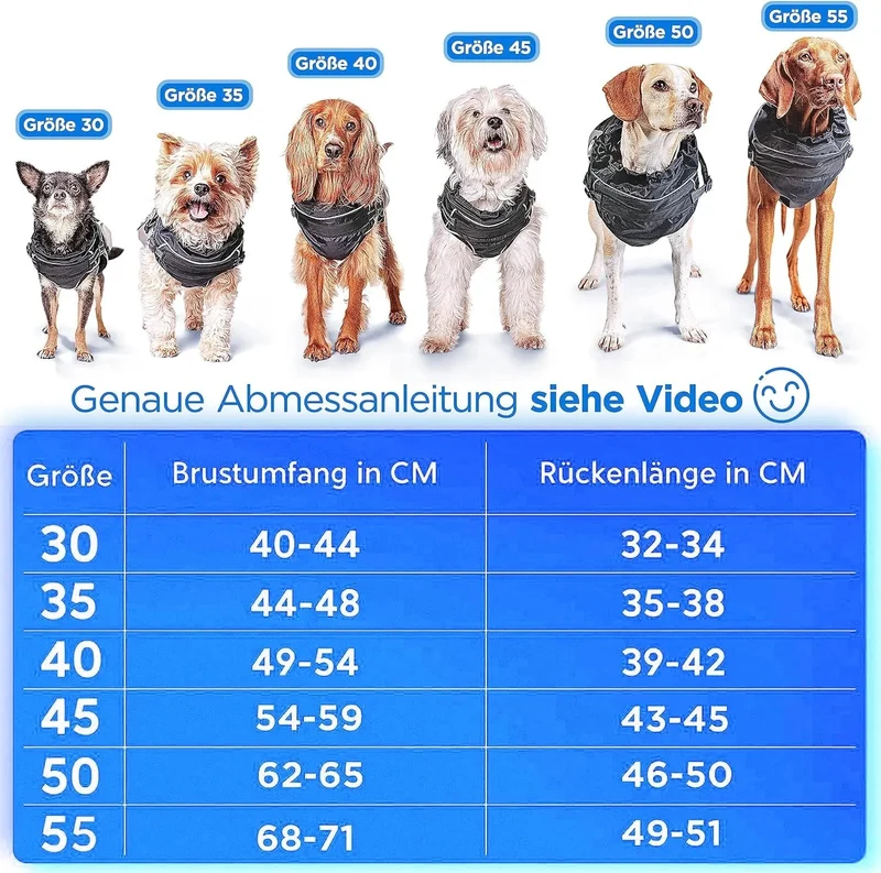 Casaco / Blusão de Outono / Inverno para cães pequenos e médios [quente e resistente à água] - Inclui arnês
