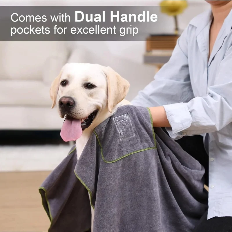 Conjunto de 2 toalhas para cães (3 tamanhos disponíveis)