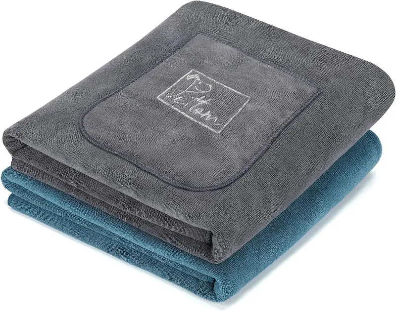 Conjunto de 2 toalhas para cães (3 tamanhos disponíveis)