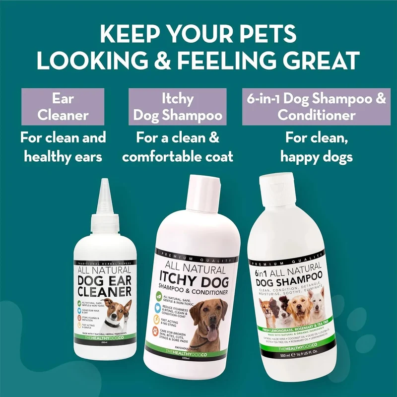 Colónia para cães em spray completamente natural / perfume em spray para cães | Aroma a Talco para bebés | Desodorizante, Desembaraçador e Condicionador de pelo em spray para cães, 250 ml