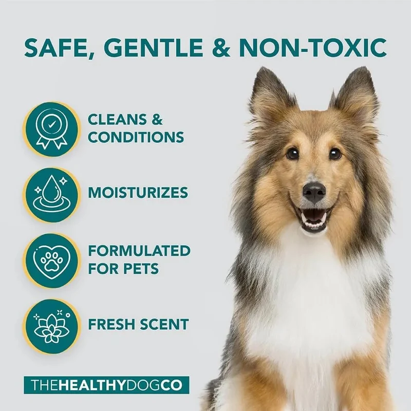 Champo e Condicionador anti-comichões para cães | alívio das comichões e cuidados com a pele | trata a comichão, a pele rachada e as feridas
