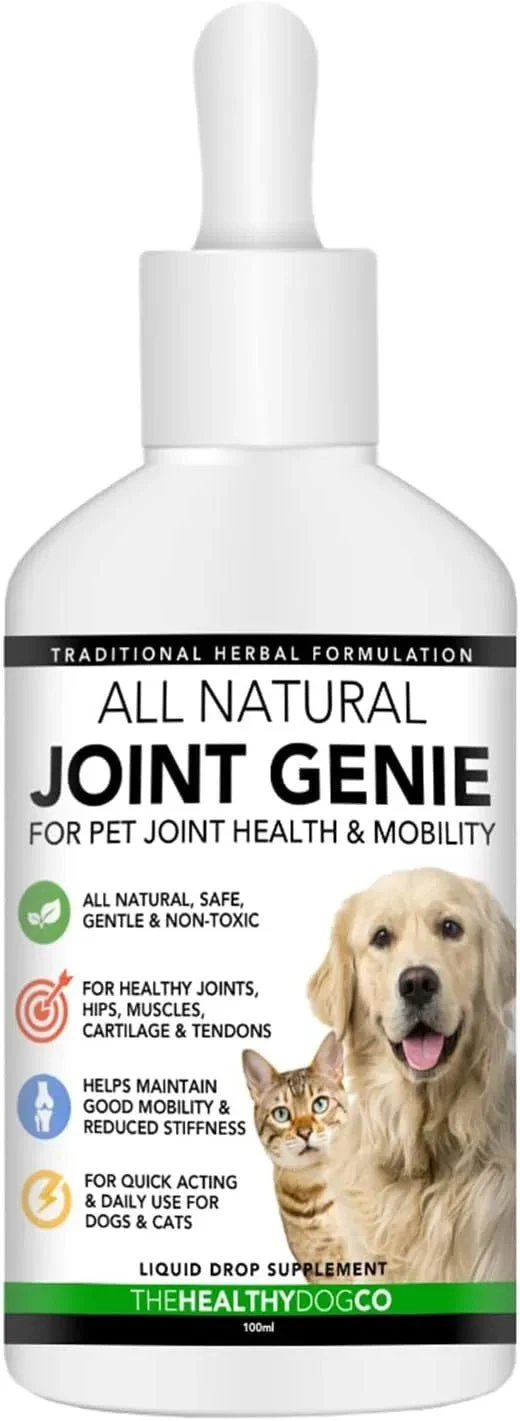 Suplementos para Articulações de cães e gatos - 100 Porções - Suplemento Natural Líquidos para articulação canina de ação rápida para cães idosos