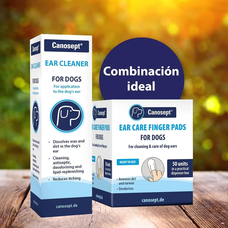 Toalhetes / Dedeiras para limpeza das orelhas dos cães - caixas de dedos para uma limpeza prática e fácil - cuidado e higiene das orelhas dos cães