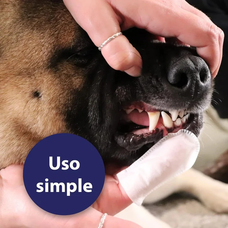 Toalhetes de limpeza de dentes para cães - caixas de dedos para uma limpeza prática e eficaz, cuidado dentário, higiene bucal - ajuda contra o mau hálito