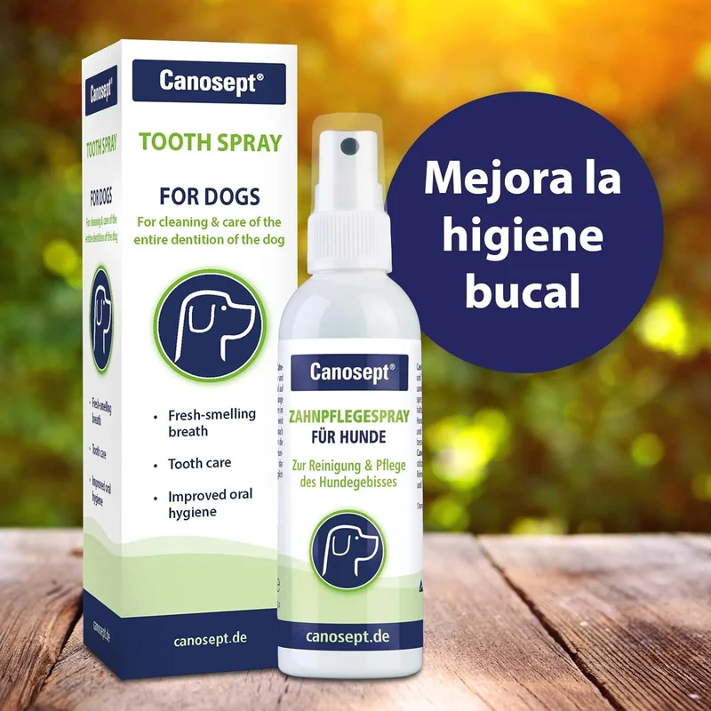 Spray de cuidados dentários para cães 100 ml - Plaque off - Para uma limpeza eficaz e higiene bucal - ajuda contra o mau hálito de cães