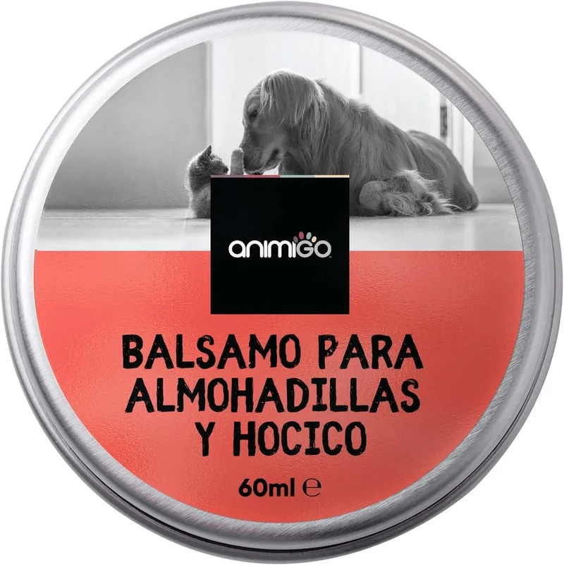 Bálsamo Protetor de almofadas das patas e de nariz de cães e gatos, creme hidratante natural, com cera de abelha e óleos essenciais, para irritação, comichão e pele rachada e seca