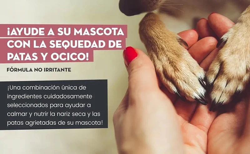 Bálsamo Protetor de almofadas das patas e de nariz de cães e gatos, creme hidratante natural, com cera de abelha e óleos essenciais, para irritação, comichão e pele rachada e seca