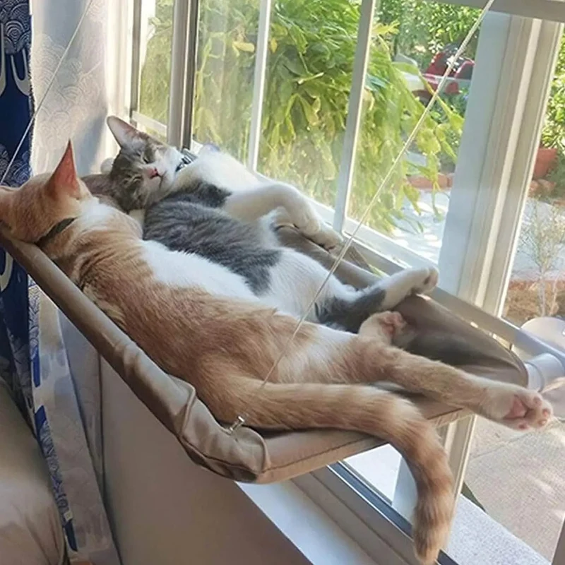Rede para gatos, para banhos de sol, para janela, suporta até 15 kg