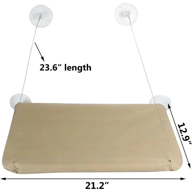 Rede para gatos, para banhos de sol, para janela, suporta até 15 kg