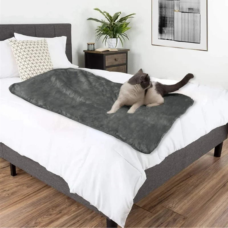 Manta impermeável e lavável para proteger sofás (cinzento) 100 cm X 75 cm