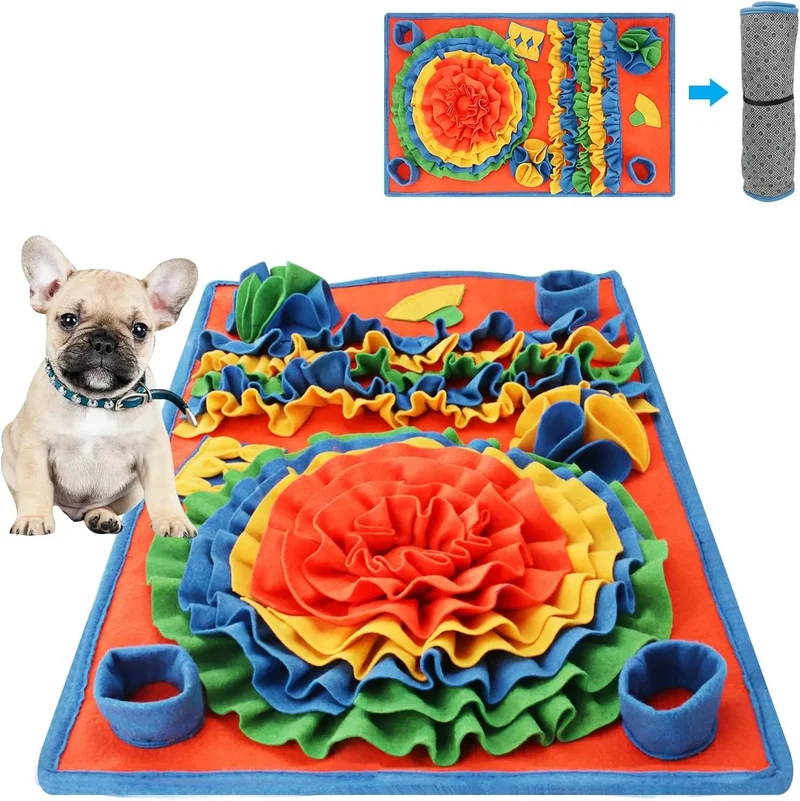 Tapete olfativo / interativo para cães, Snuffle Mat para cães, 9 elementos de treino e várias opções de dificuldade (86 * 48 cm)