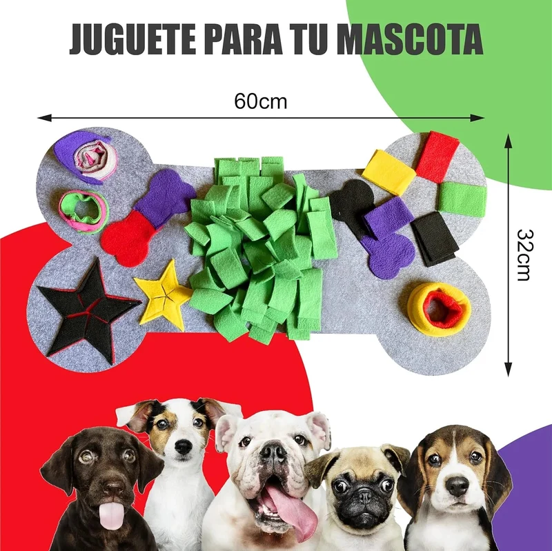 Tapete / Brinquedo Interativo de treino para cães