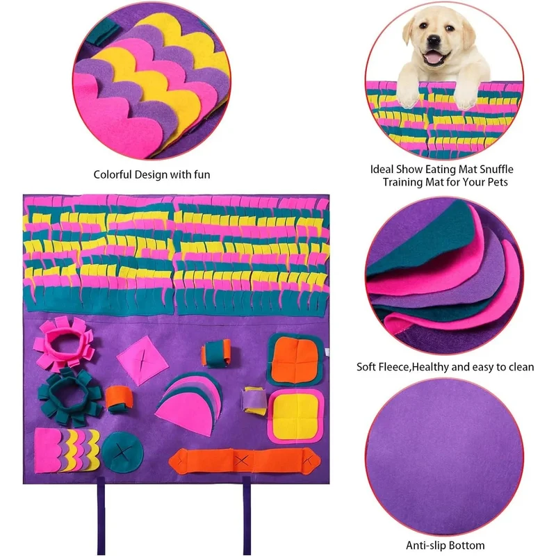 Tapete Interativo para cães, grande 90 x 90 cm Snuffle Mat