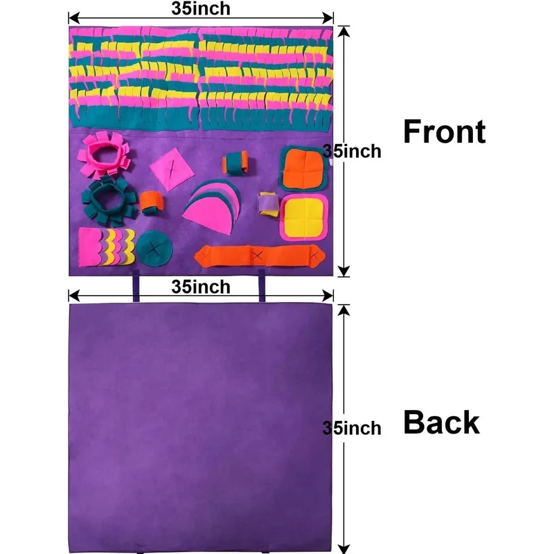 Tapete Interativo para cães, grande 90 x 90 cm Snuffle Mat