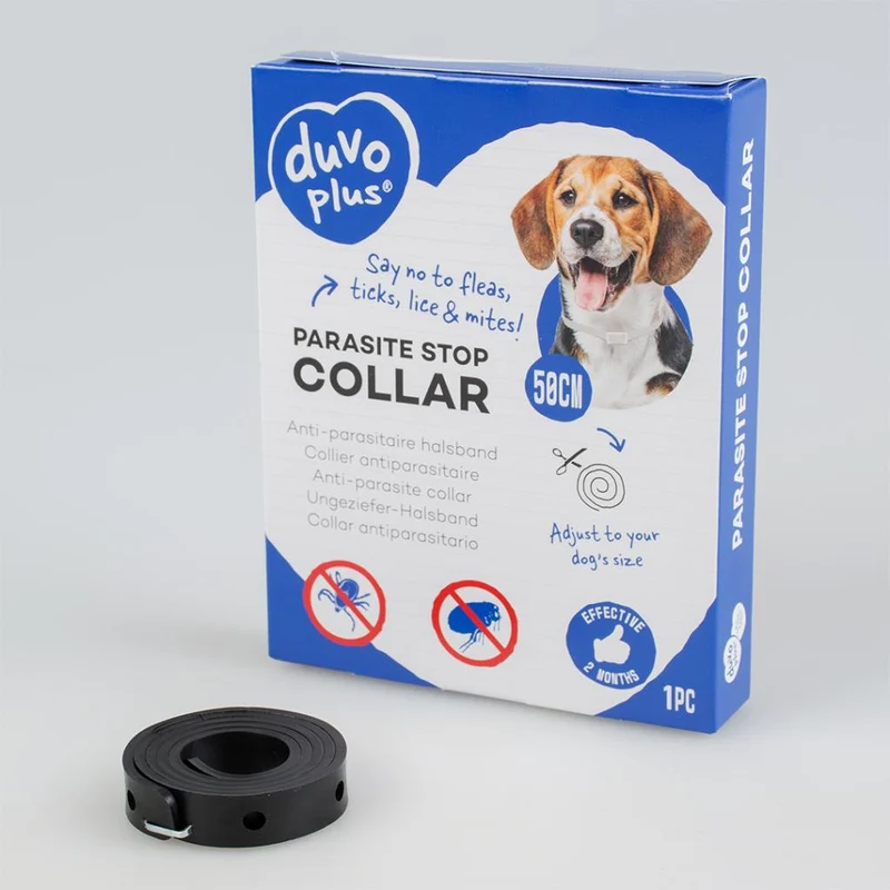 Parasitenstopphalsband für Hunde, 58 cm – Duvo+