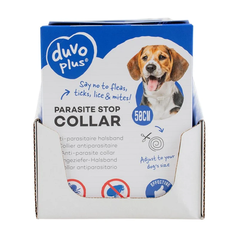 Parasitenstopphalsband für Hunde, 58 cm – Duvo+
