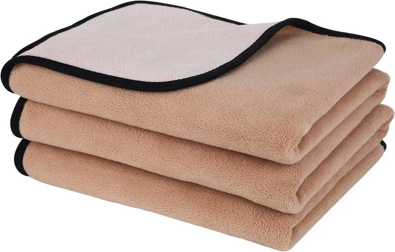 Manta / Cobertor macio de pelúcia para cães ou gatos, impermeável, quente, dupla-face