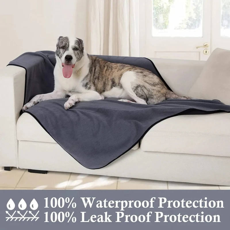 Manta / Cobertor macio de pelúcia para cães ou gatos, impermeável, quente, dupla-face
