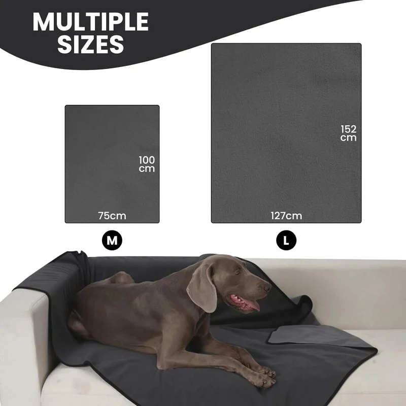 Manta / Cobertor macio de pelúcia para cães ou gatos, impermeável, quente, dupla-face
