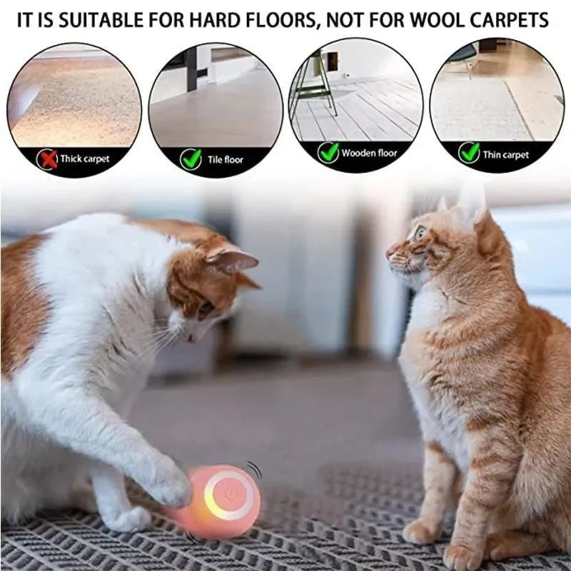 Bola / brinquedo com auto-movimento para gatos ou cães (carregamento USB)