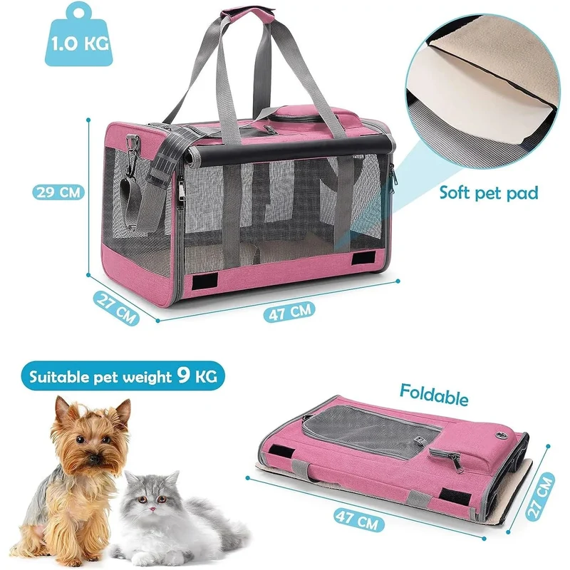 Transportador para cão pequeno ou gato até 9 kg