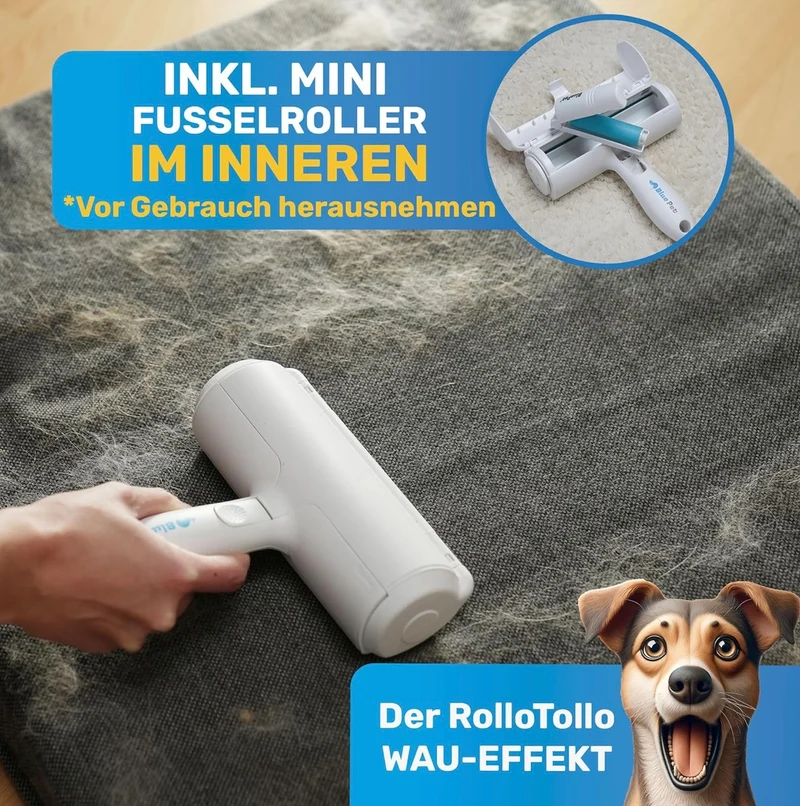 Tierhaarentferner für weiche Oberflächen + Fusselroller