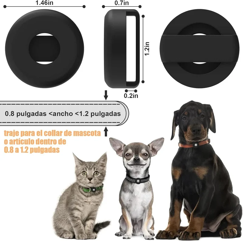 3 Unidades de Capa Protetora de Silicone, Impermeável, compatível com Apple Airtag
