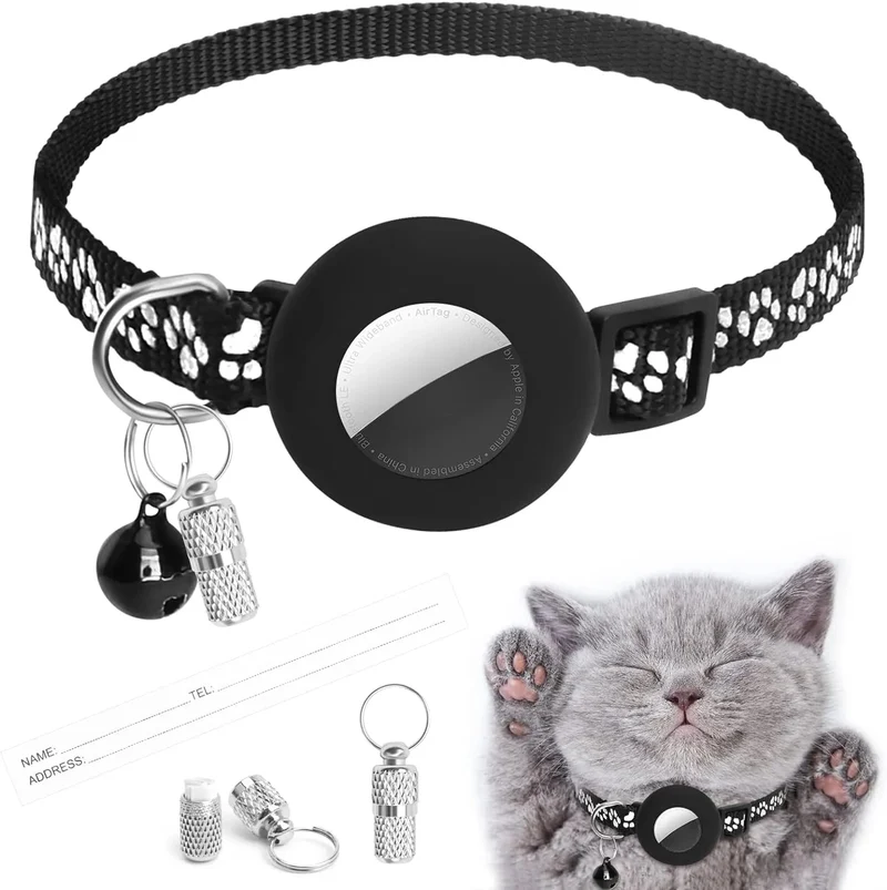 Colar de gato refletor para Airtag