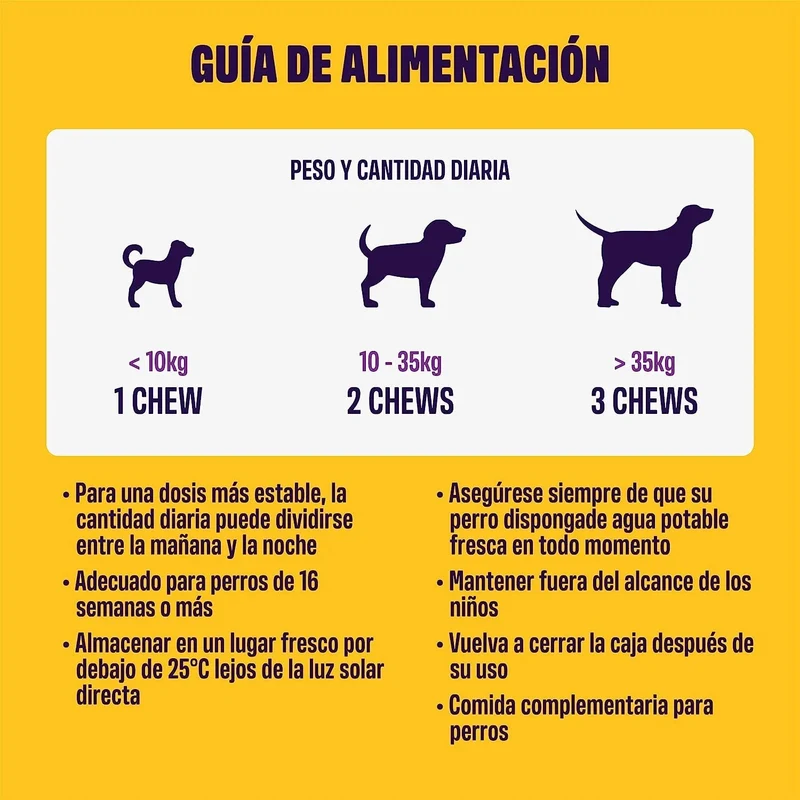 Calming – Suplemento Calmante para Cães | Anti-Stress & Ansiedade | 60 Golosinas de Frango
