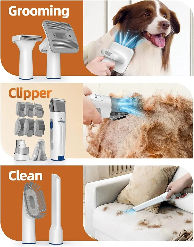 Expulsador / Aspirador de Pêlos para Cães e Gatos