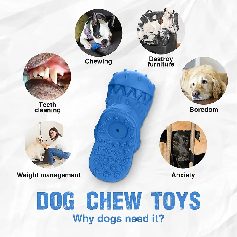 Brinquedos Indestrutíveis para Cães – brinquedos mastigáveis para cães grandes, médios e pequenos