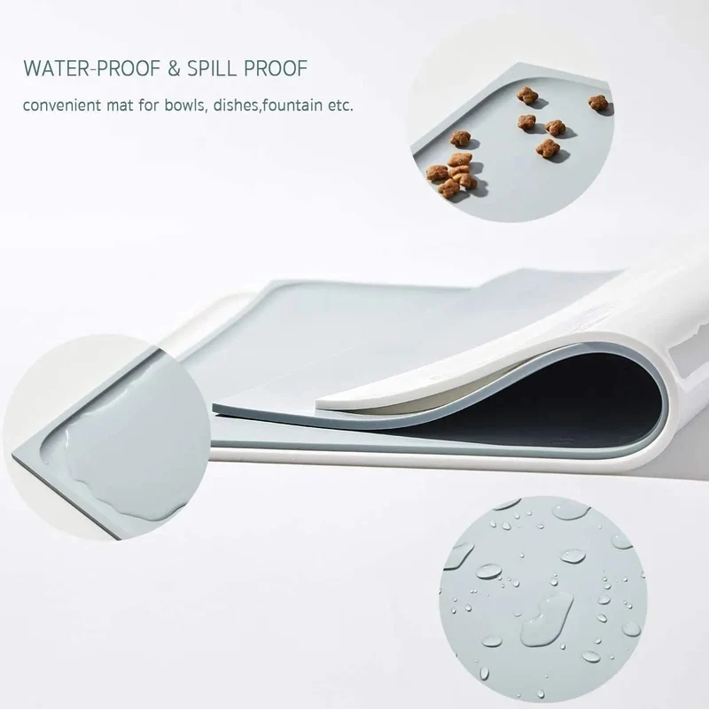 Base de silicone para alimentadores e bebedouros, 46 x 34 x 0,2 cm (PETKIT)