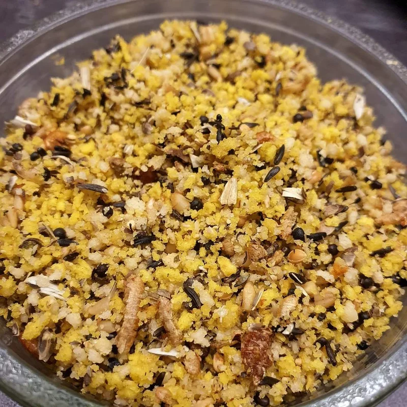 Eggfood Deluxe 14,2 % Proteine ​​(+ Löwenzahn, Bierhefe, Seidenraupen ...)