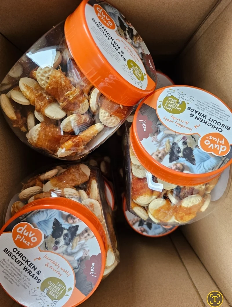 Duvoplus Hähnchen- und Keks-Wraps 400 Gramm ± 52 Stück