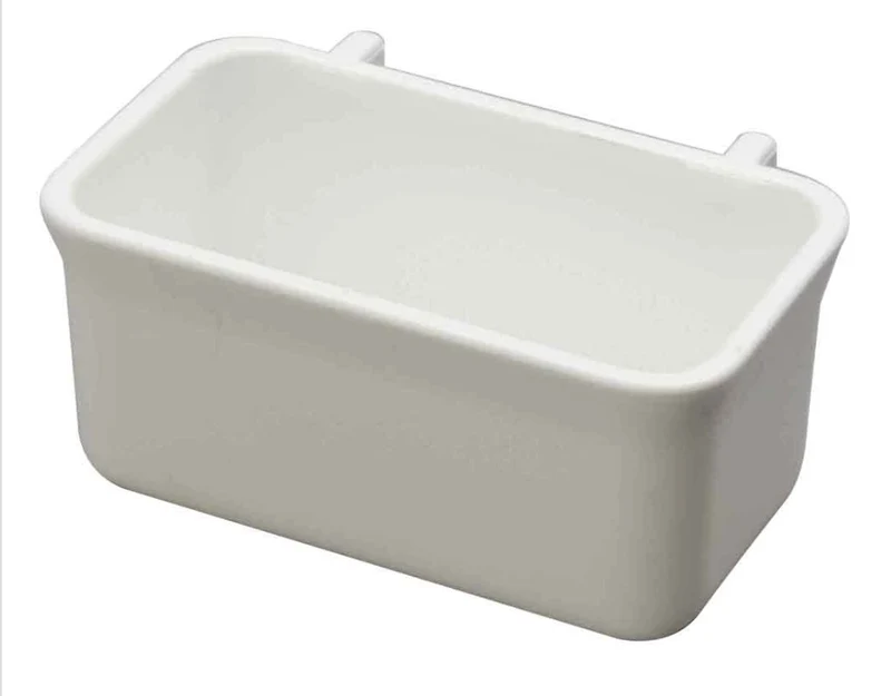 Kunststoff-Futternapf mit Haken 9x5x4,4cm