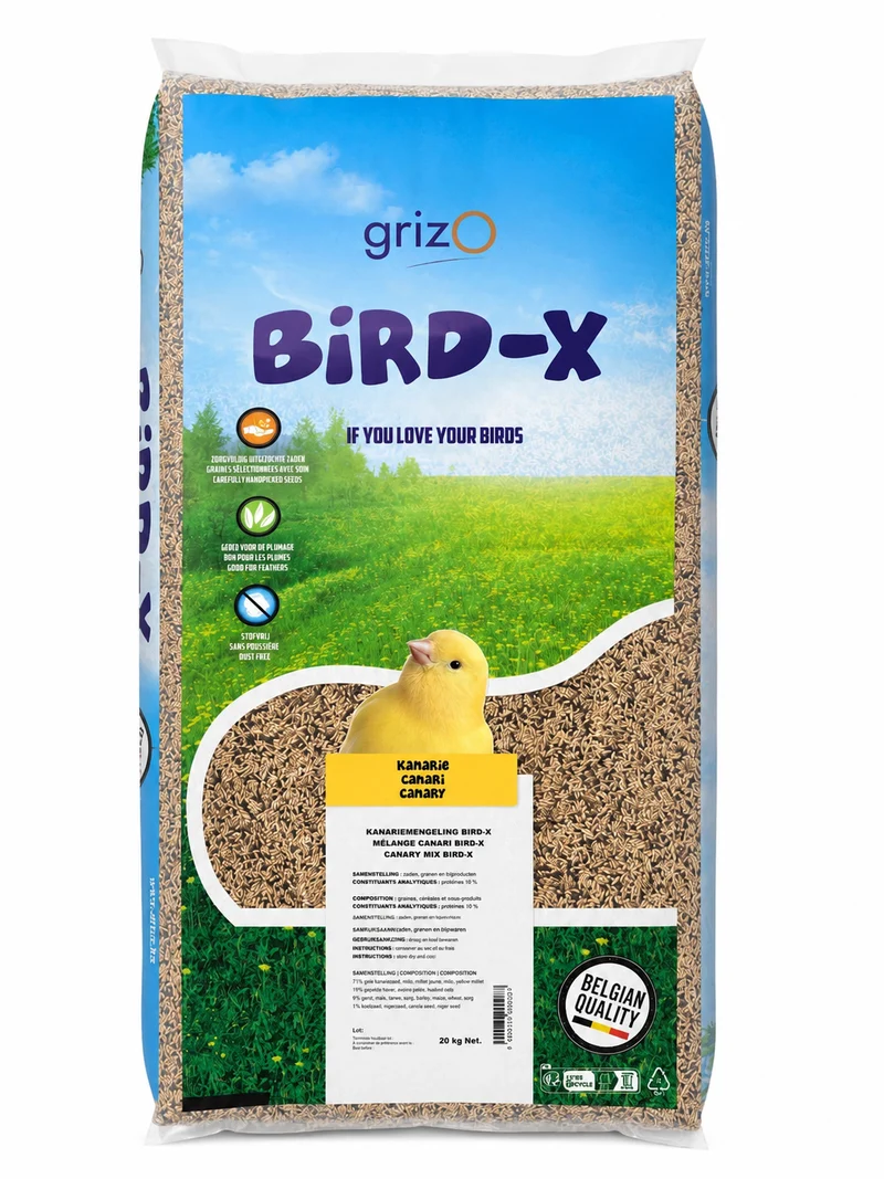 Canary Mix Bird-X 20 kg – Vogelfutterspender – Komplettmischung